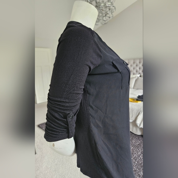 EUC Size Small INC International Concepts Black Blouse - Picture 7 of 9